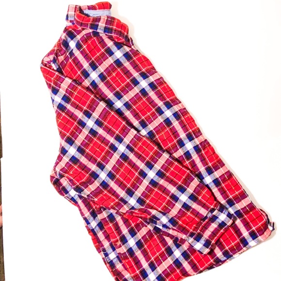 Basic Editions Plaid Button Up - Picture 2 of 2